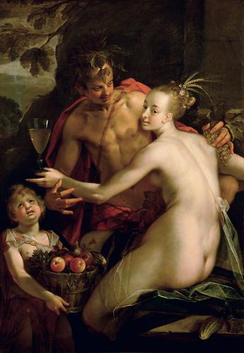 Hans von - Bacchus Ceres und Amor